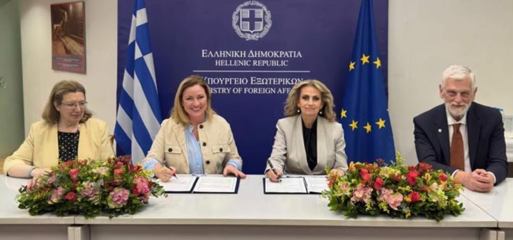 Υπογραφή Μνημονίου Συνεργασίας μεταξύ του  Ιδρύματος Μείζονος Ελληνισμού και της Γενικής Γραμματείας Απόδημου Ελληνισμού και Δημόσιας Διπλωματίας του Υπουργείου Εξωτερικών